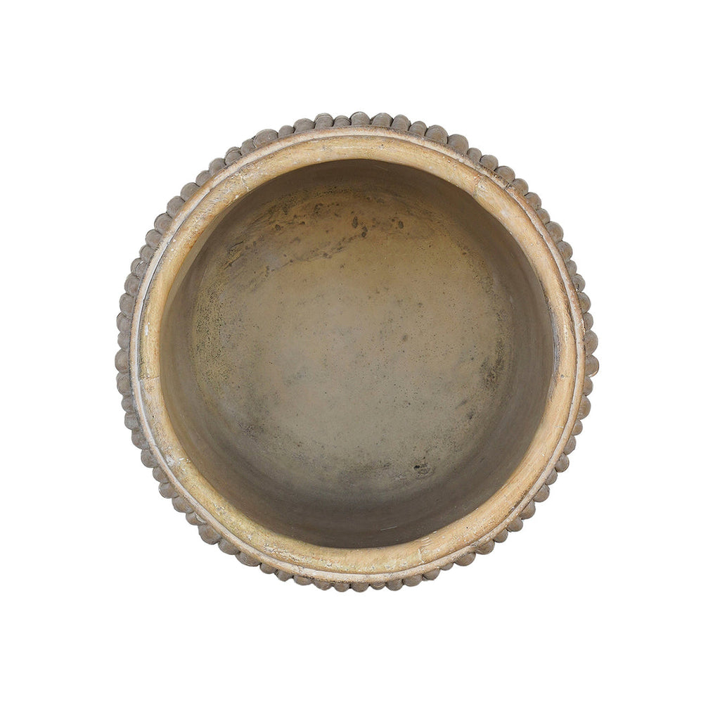 Concrete Faux Rattan Textured Planter | 3 Sizes