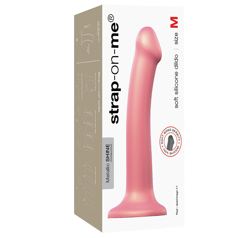 Strap On Me Mono Density Dildo Metallic-Vieux Rose M