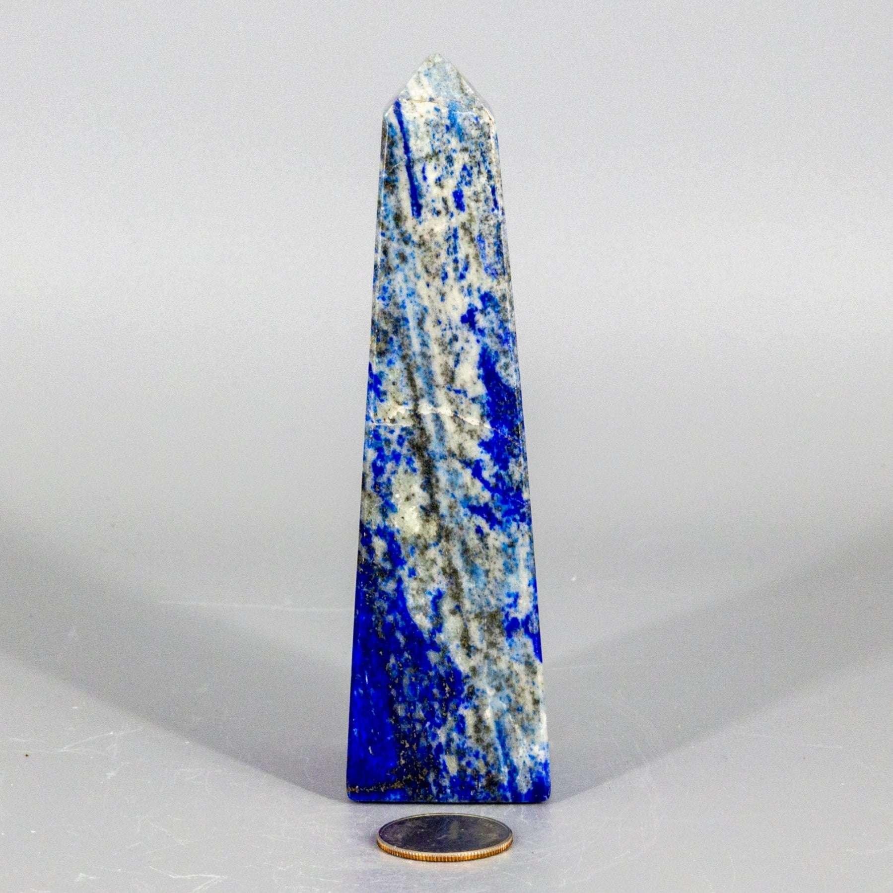 Lapis Lazuli Crystal Tower Obelisk Polished Gemstone