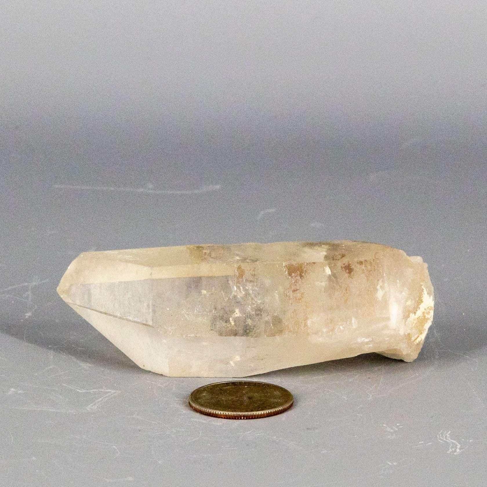 Lemurian Seed Quartz Crystal Point Striated Natural