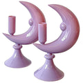 Lilac Crescent Moon Candle Holder - Case of 12 Candle Holders