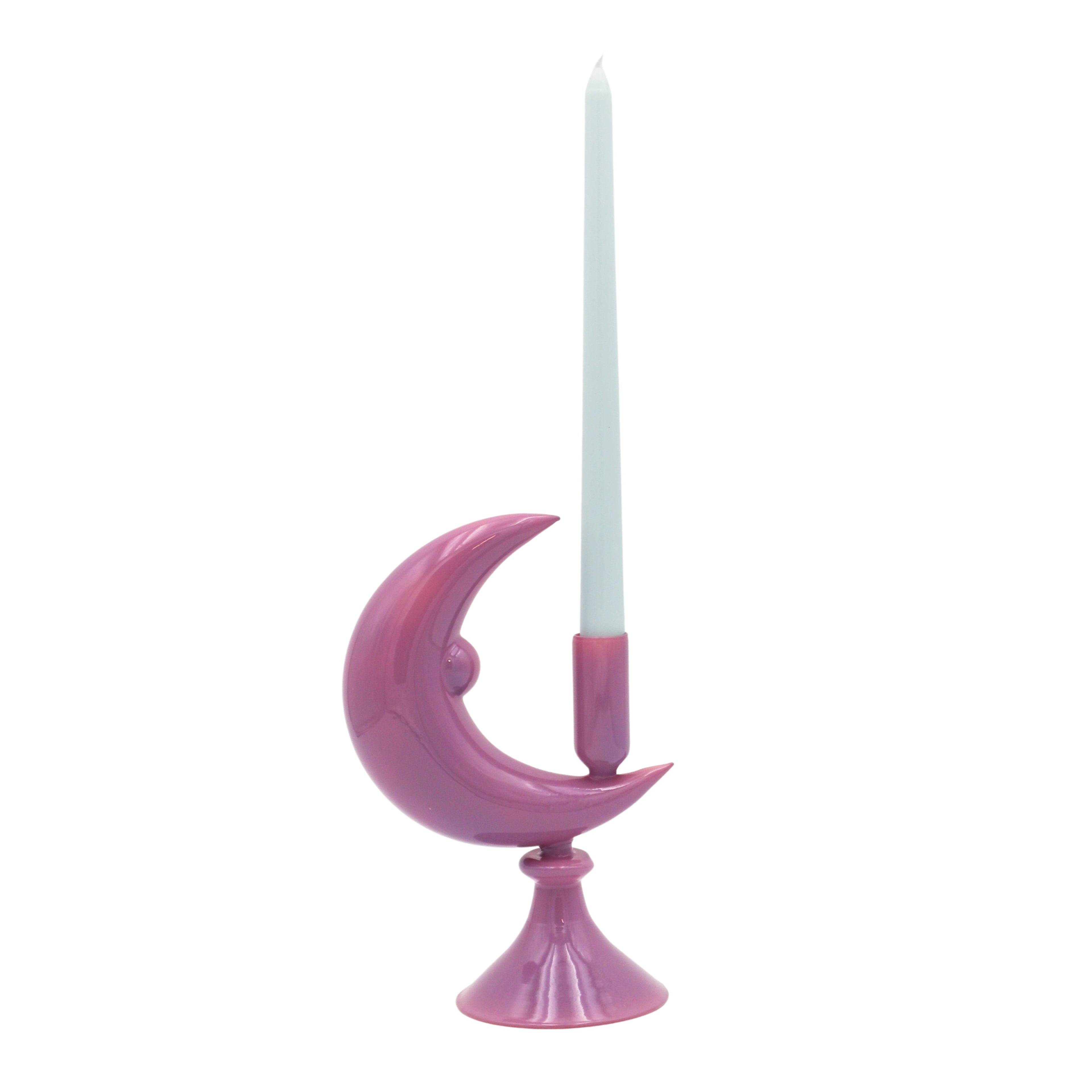 Lilac Crescent Moon Candle Holder - Case of 12 Candle Holders