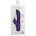 Maia Hailey Crystal Gems Dual Rabbit-Neon Purple 6"
