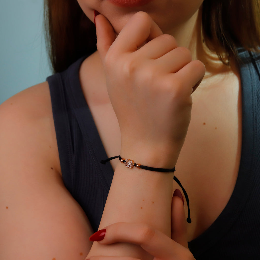Dainty Elegant Silver Baguette Bracelet in 925 Sterling Silver
