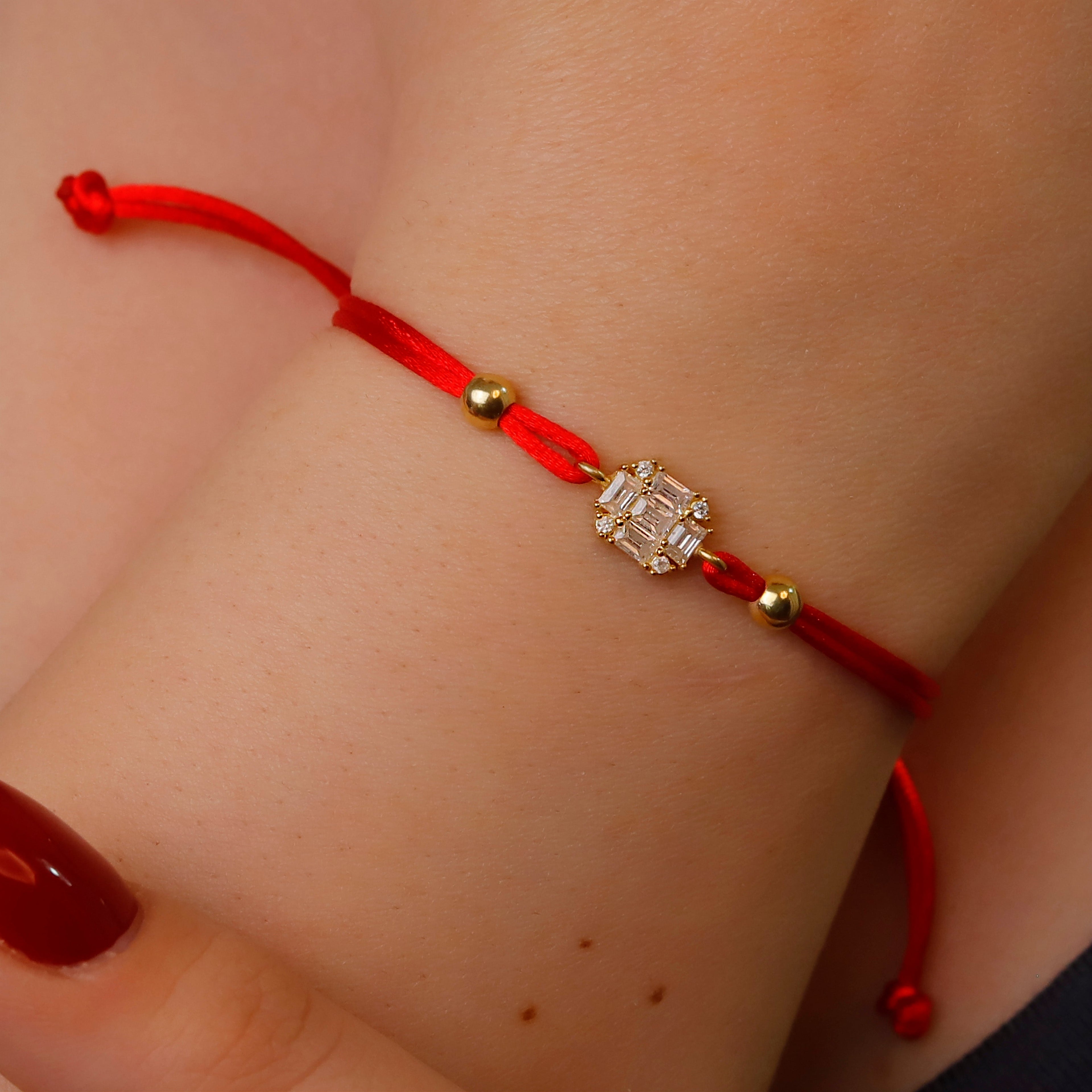 Dainty Elegant Silver Baguette Bracelet in 925 Sterling Silver