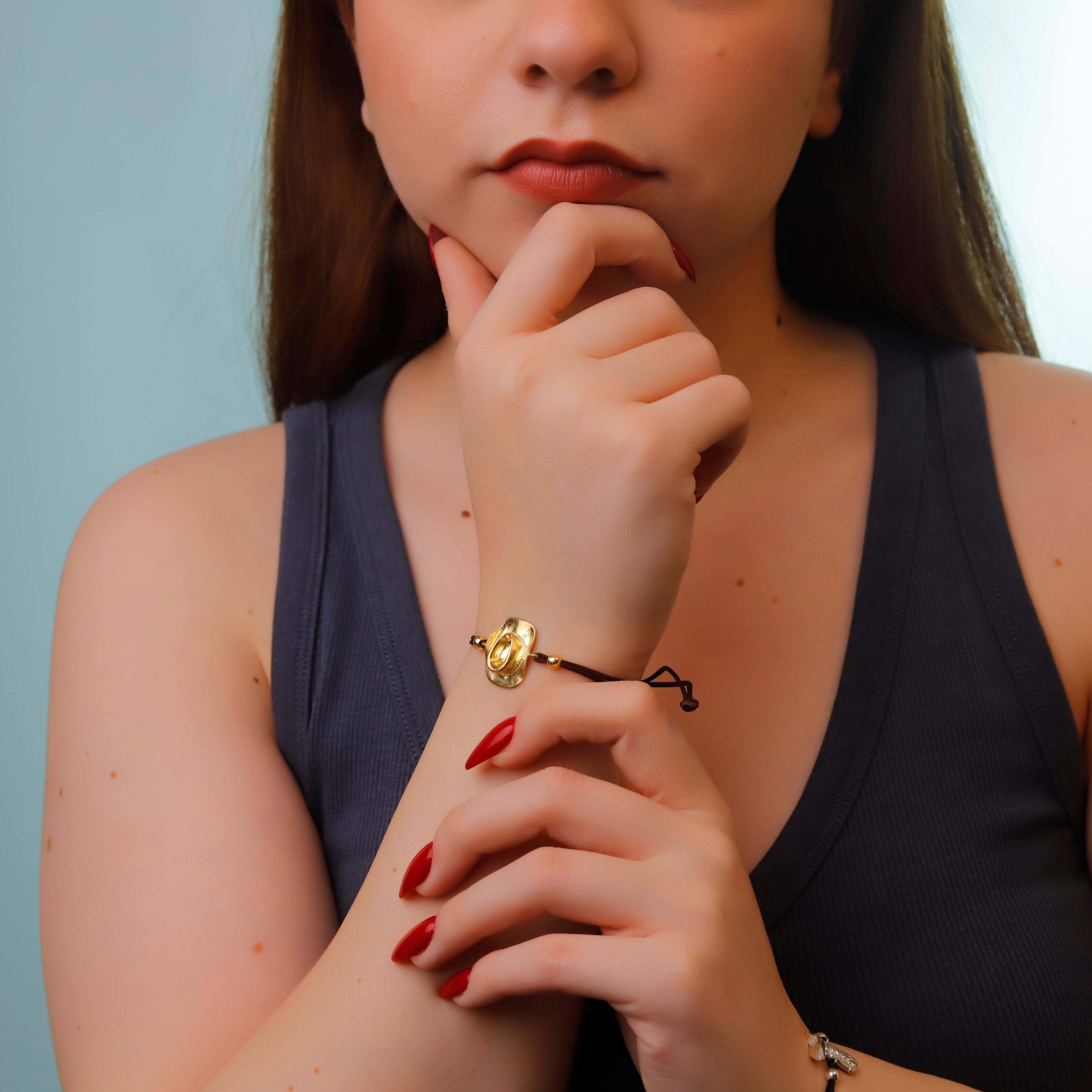 Cowboy Spirit Bracelets: 925 Sterling Silver Hat and Boots Jewelry