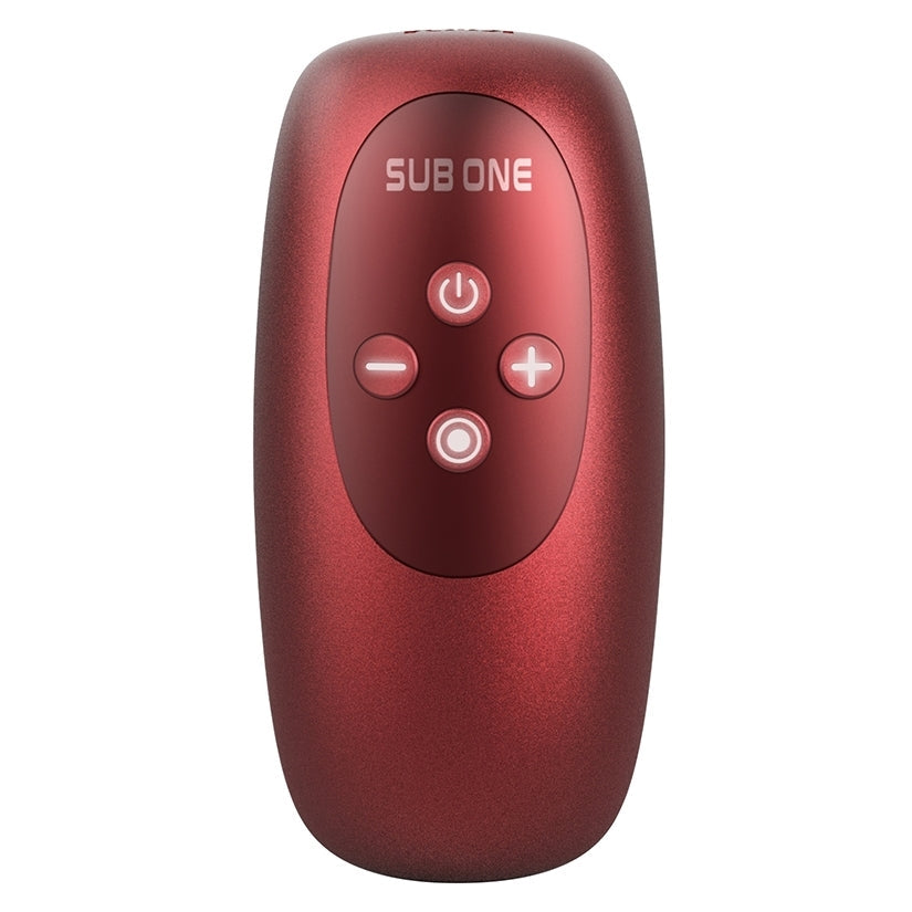 Man Wan Sub One Vibrating Tapping Masturbator-Velvet Red