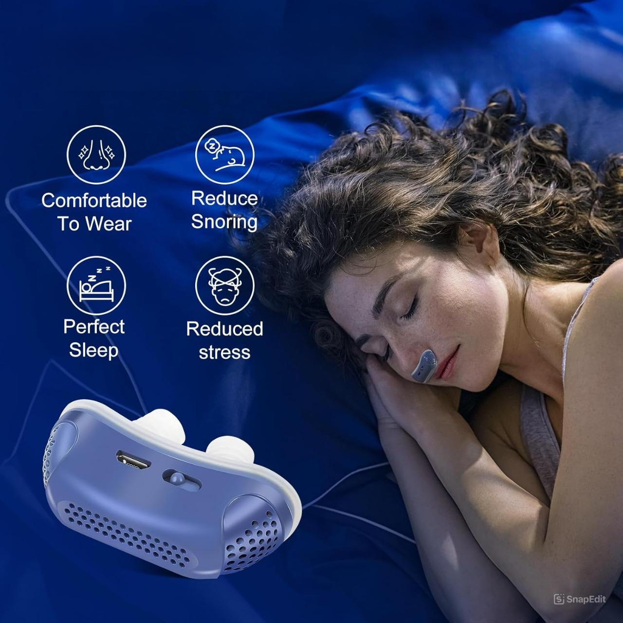 Reusable Silicone Nasal Insert Sleep Accessory Portable Nose Clip Device