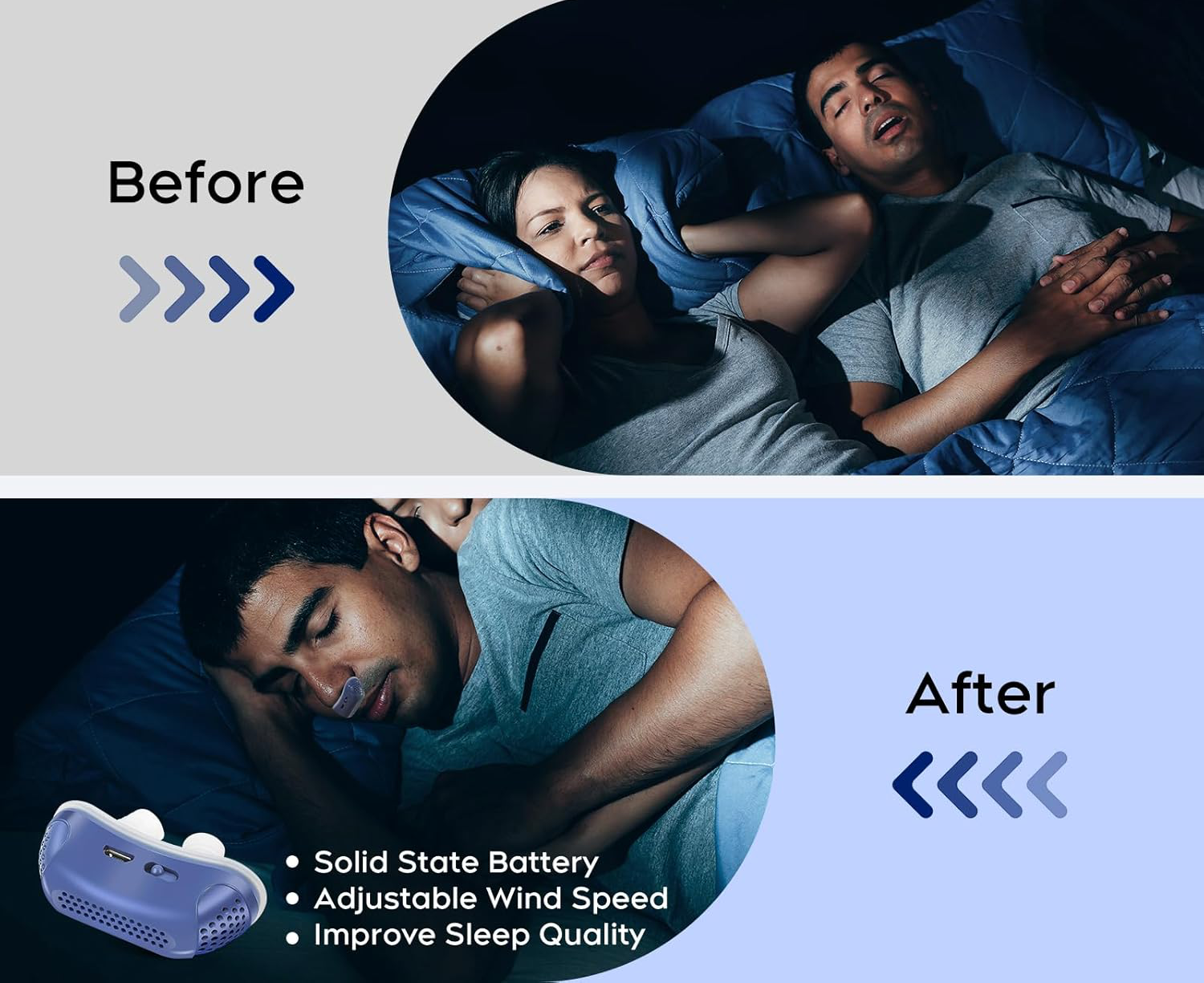 Reusable Silicone Nasal Insert Sleep Accessory Portable Nose Clip Device