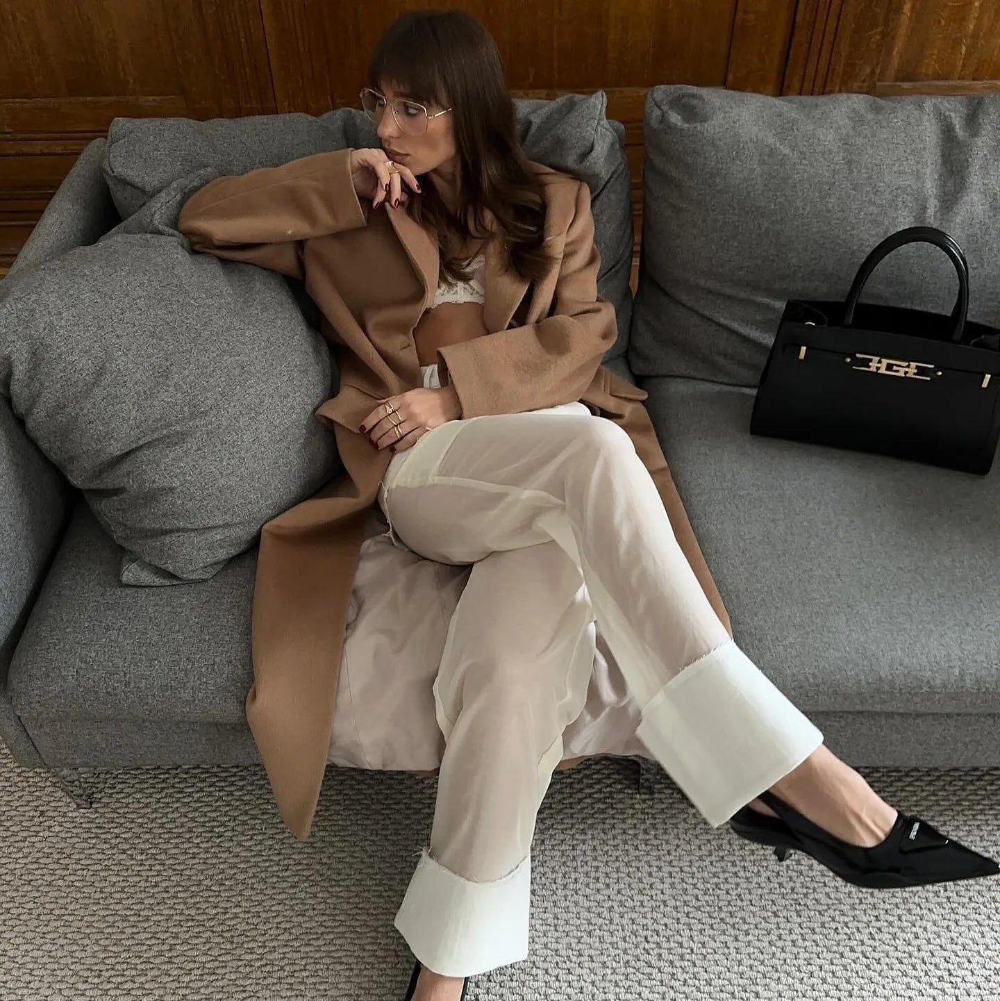 Marbella High Waist Mesh Pants