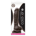 Colours Dual Density Dildo-Dark Brown 8"