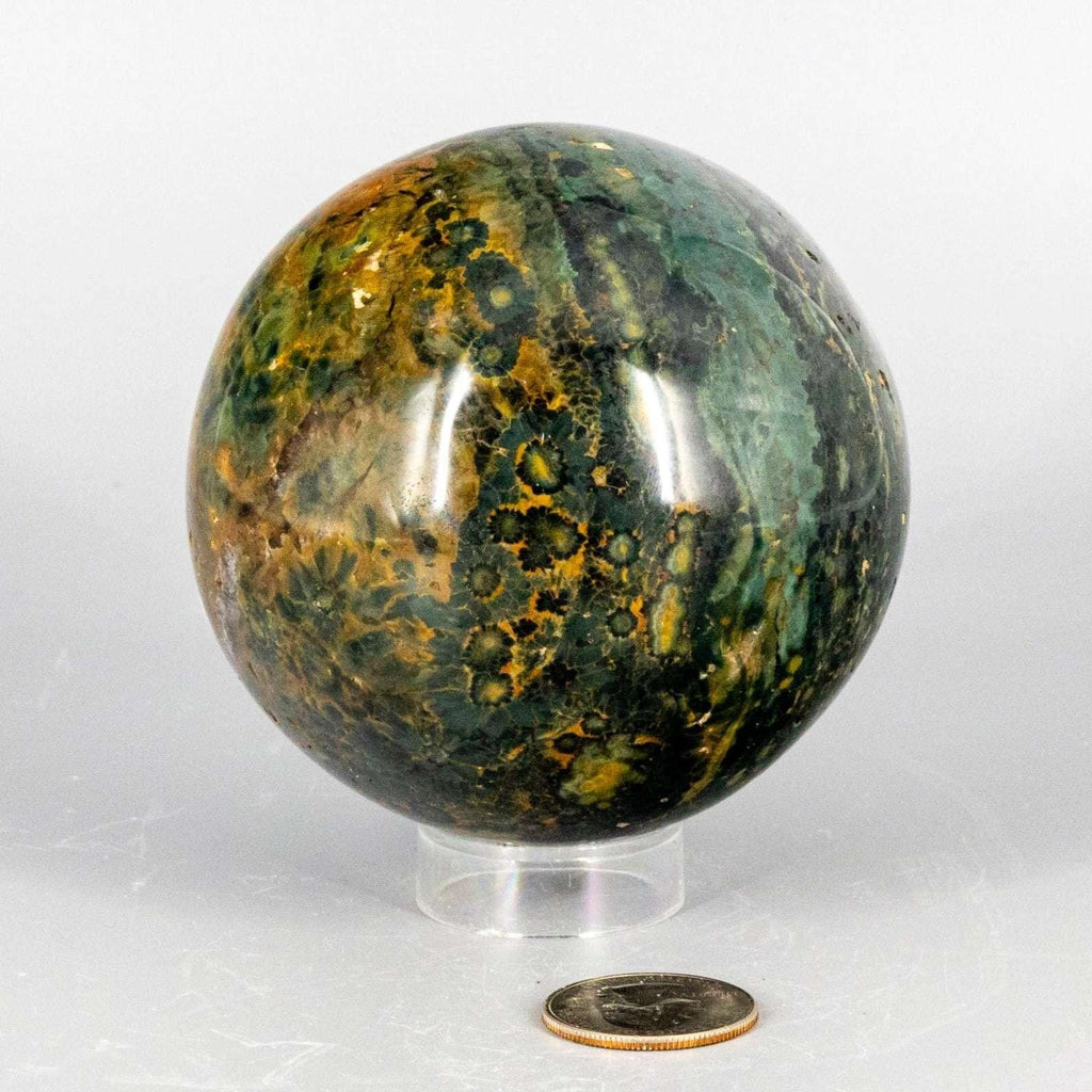 Ocean Jasper Crystal Sphere Natural Orbicular Stone