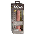 King Cock Elite Dual Density Vibe Silicone Cock-Light 7"