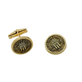 Personalized College Cufflinks in 925 Sterling Silver