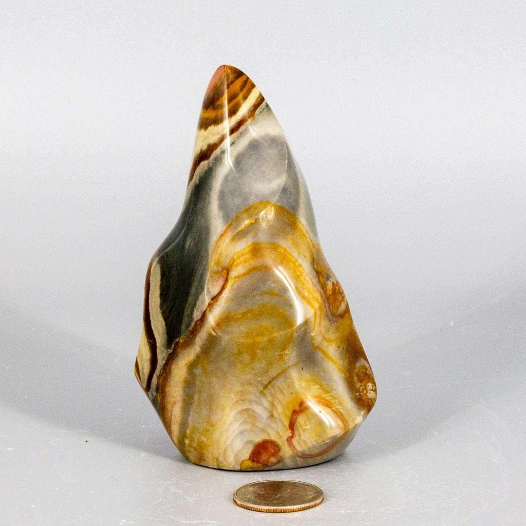 Polychrome Jasper Crystal Flame Polished Madagascar