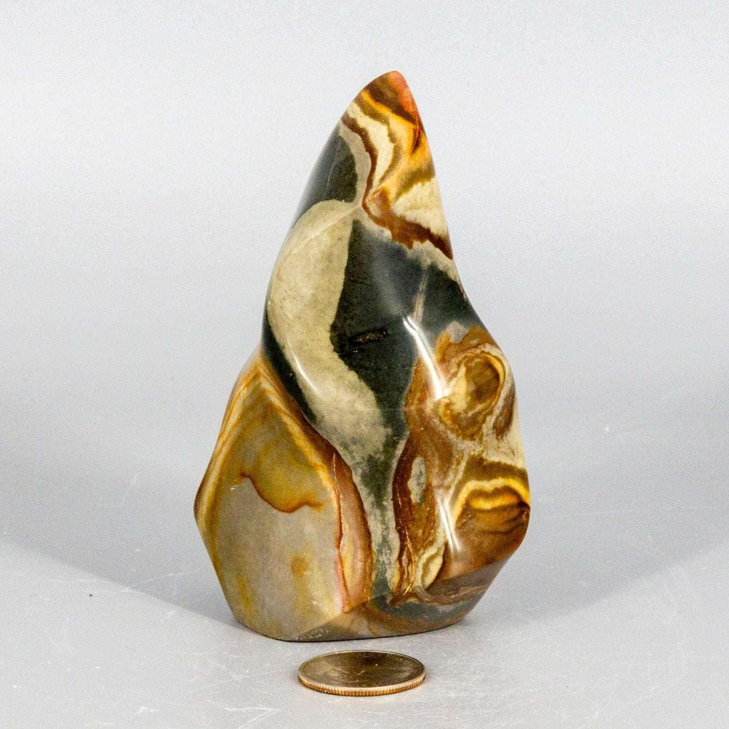Polychrome Jasper Crystal Flame Polished Madagascar