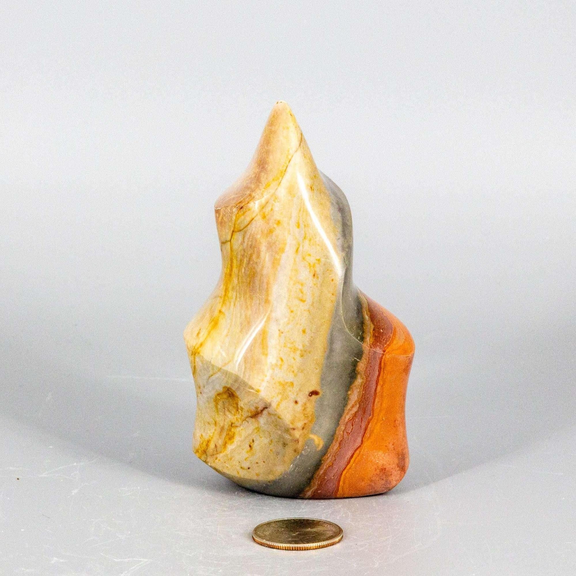 Polychrome Jasper Crystal Flame Polished Madagascar