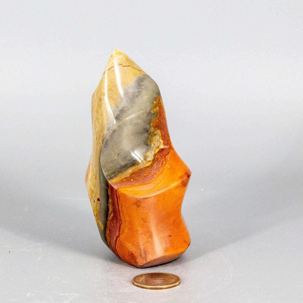 Polychrome Jasper Crystal Flame Polished Madagascar