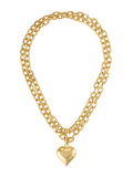 Poppy Puffy Heart Necklace