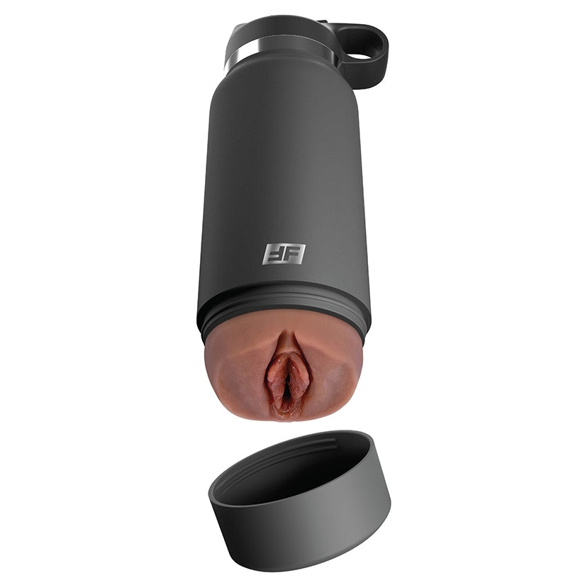 PDX Plus Fuck Flask Secret Delight-Brown