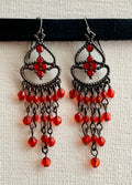 Rocio Handmade Beaded Chandelier Earrings