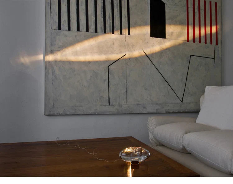 Italian Designer LED Crystal Table Lamp Egg Shape for Bedroom Decor & Gifting