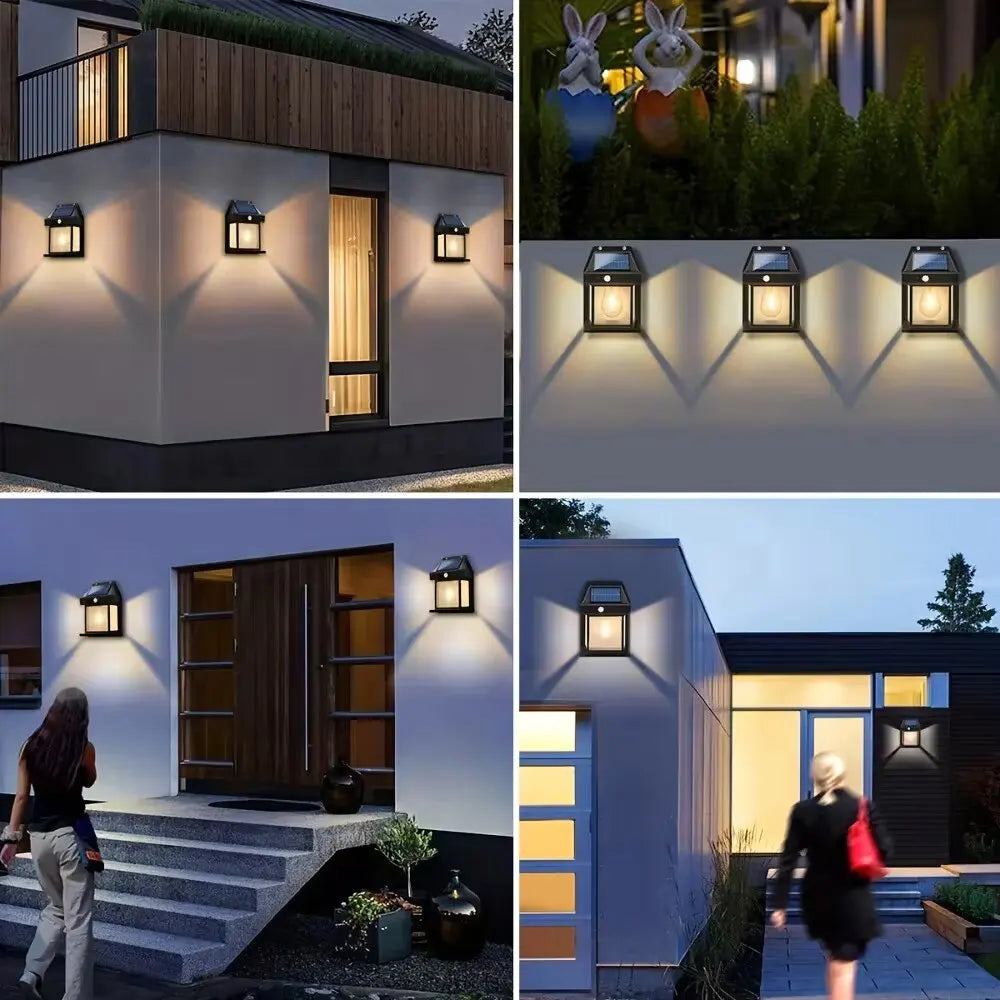 Powerful Solar Wall Light – Waterproof LED Fence Lamp with Light Sensor Outdoor