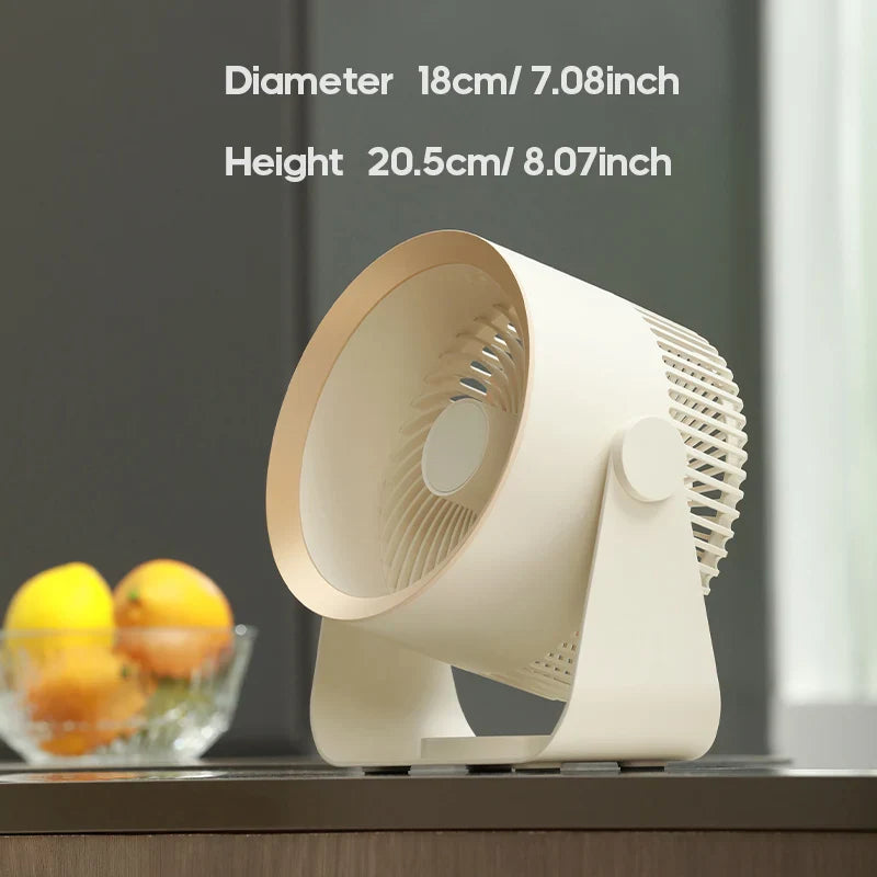 Portable Fan | Battery Operated Personal Fan with 4000mAh Rechargeable Battery | Lightweight Design for Indoor and Outdoor Cooling
