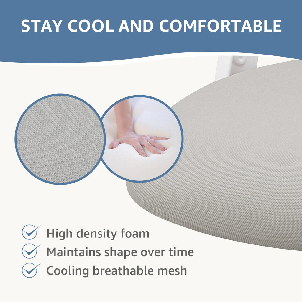 Mesh Ergonomic Office Chair Flip-Up Arms Adjustable Headrest Lumbar Support