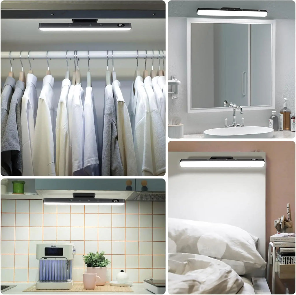 LumaGlow | Rechargeable Dimmable Night Light with 3-Color LED Cabinet Lighting