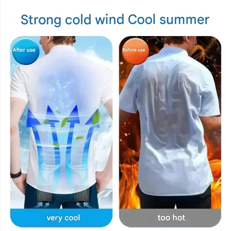 Active Breeze | Portable Waist Fan with Dual Air Outlets | Hands-Free Cooling Solution for Outdoor Activities