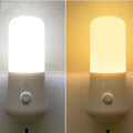 LED Plug In Night Light Warm White Wall Lamp for Kids Bedroom Hallway Stairs