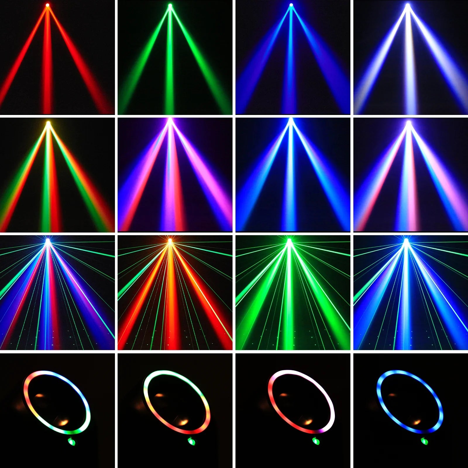 U'King 30W Mini Moving Head LED RGBW Spot Beam Stage Light DMX DJ Party Disco