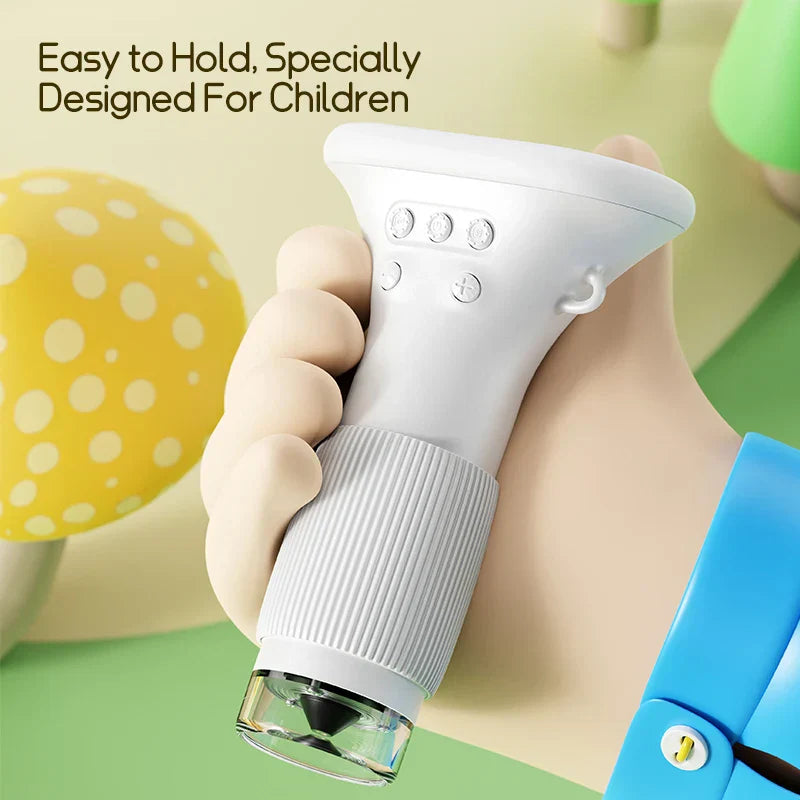 Kids Handheld Microscope 1000X Magnification – Portable STEM Science Toy