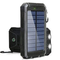 Solar Power Bank 20000mAh Portable Charger External Battery LED Light for Phones