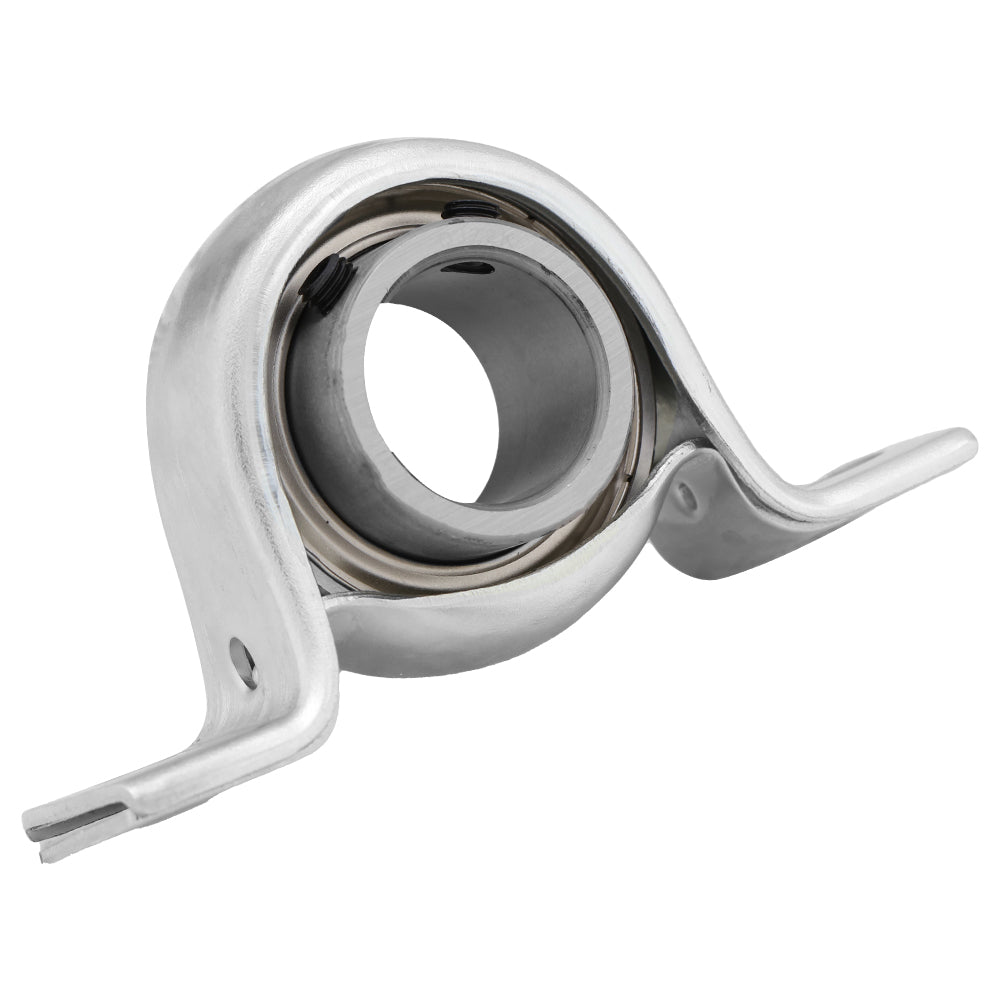 SBPP206-19, Pressed Steel Pillow Block, 1.188" Bore, with locking set screw for reliable operation.