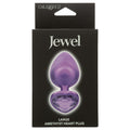 Jewel Black Diamond Heart Plug Large