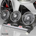 Dual Head Car Fan | 12 Volt Fan with 360° Rotation & Adjustable Airflow | Portable Cooling Solution for Cars