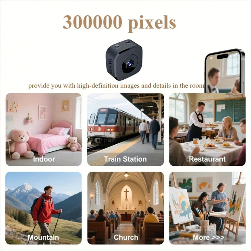 Xiaomi 8K Mini Security Camera Full Color Night Vision WiFi Motion Surveillance
