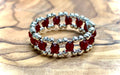 Sandee Handmade Seed Bead Wire Wrapped Ring Size 8