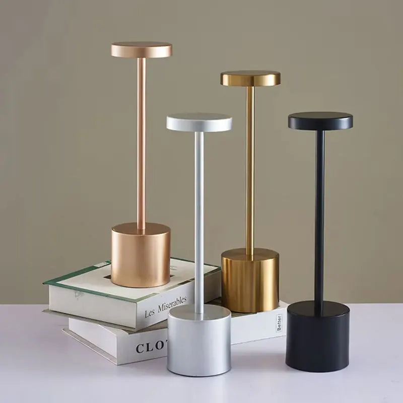 Cordless LED Table Lamp Dimmable Touch Night Light for Bar Restaurant Ambient Decor