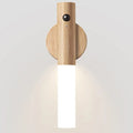 WoodAura | Rechargeable Motion Sensor Wall Sconce with Magnetic Decor
