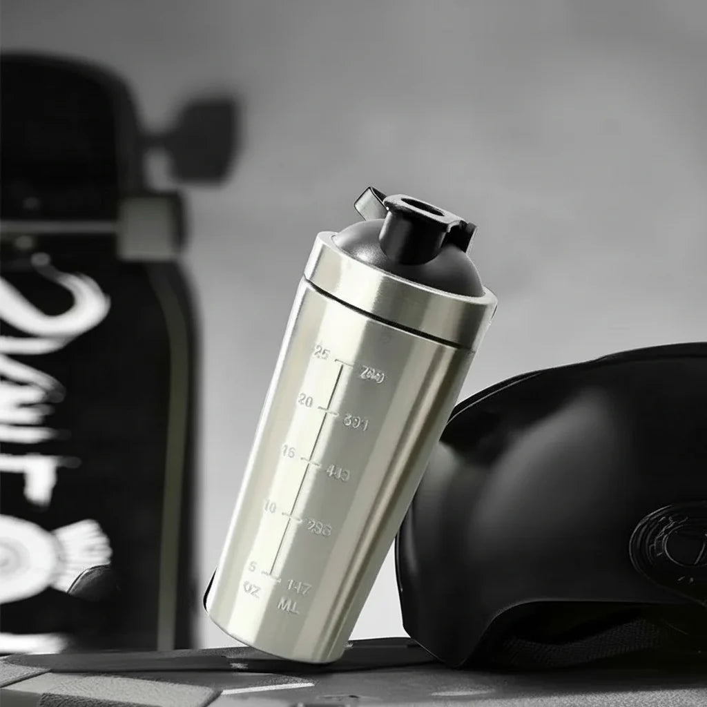 Stainless Steel Protein Shaker Bottle | Leak Proof Gym Shaker | 500ml / 750ml