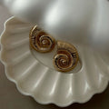 Sea Goddess Spiral Stud Earrings