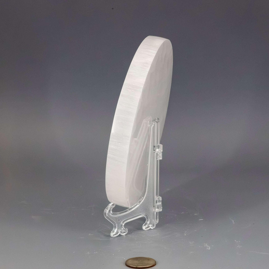 Selenite Crystal Forest Fairy Charging Plate Carved