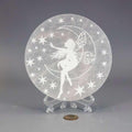 Selenite Crystal Forest Fairy Charging Plate Carved
