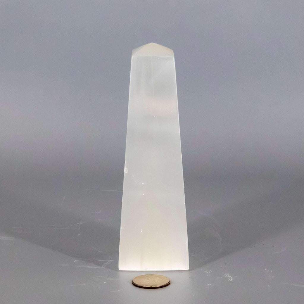 Selenite Crystal Obelisk Tower Crown Chakra Cleansing