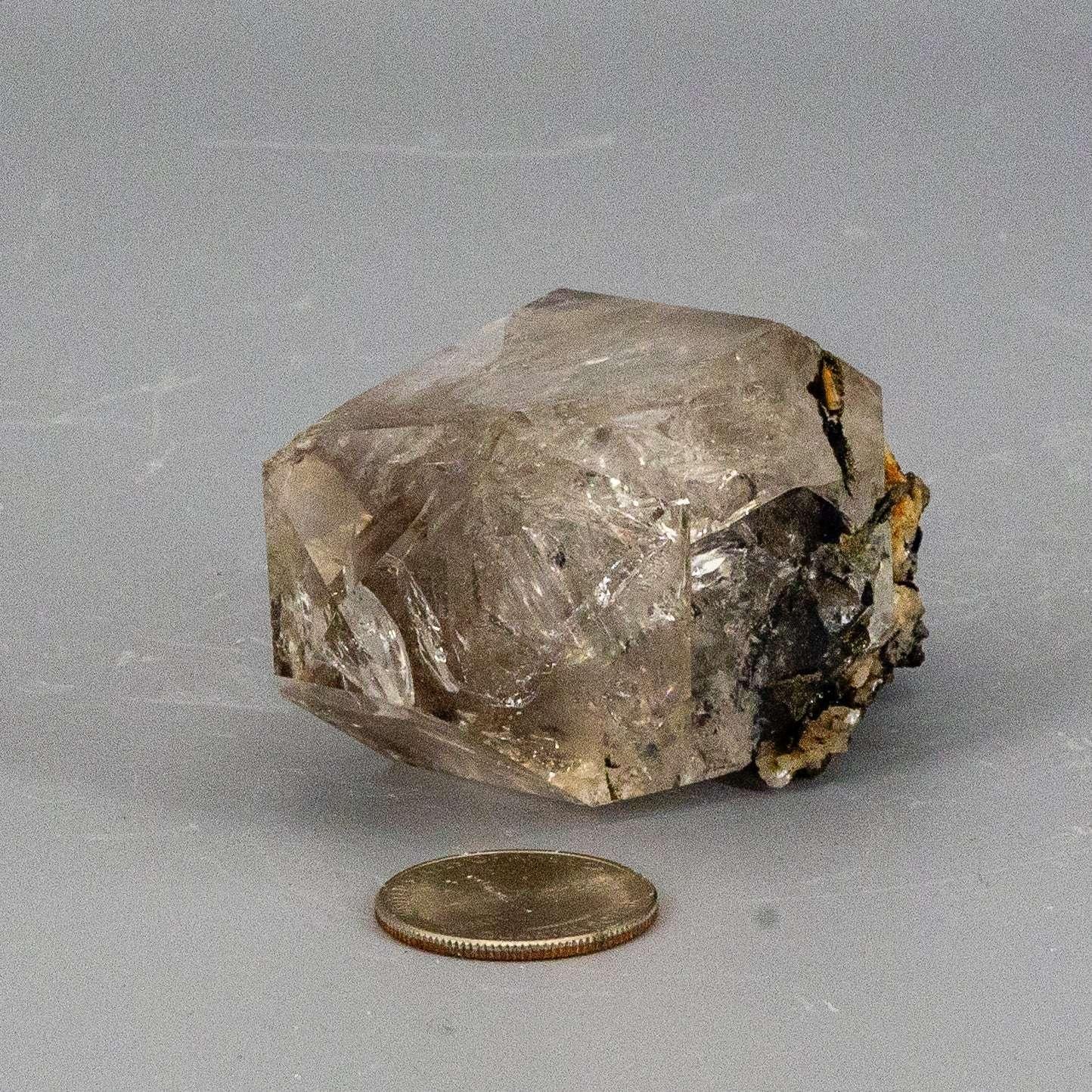 Smoky Herkimer Diamond Crystal Double Terminated Point