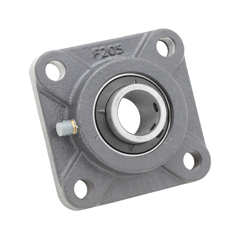 UCF205-16,  4-Bolt Flange Mounted Ball Bearing, 1.0" Bore (ID),  Insert Bearing: UC205-16,  Housing: F204