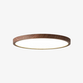 Ultra-Thin Flush Mount Ceiling Light with Wood Frame – LED Indoor Lighting for Modern Interiors